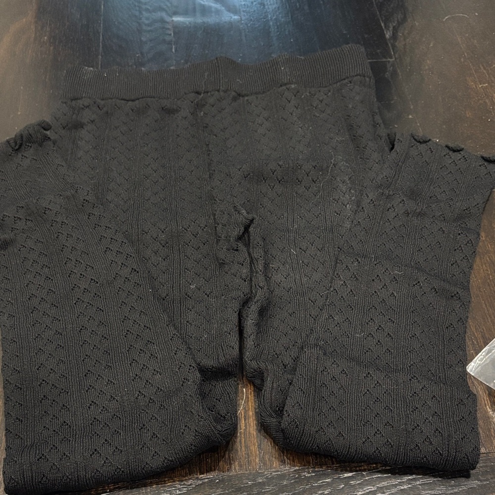 Zara black knit leggings